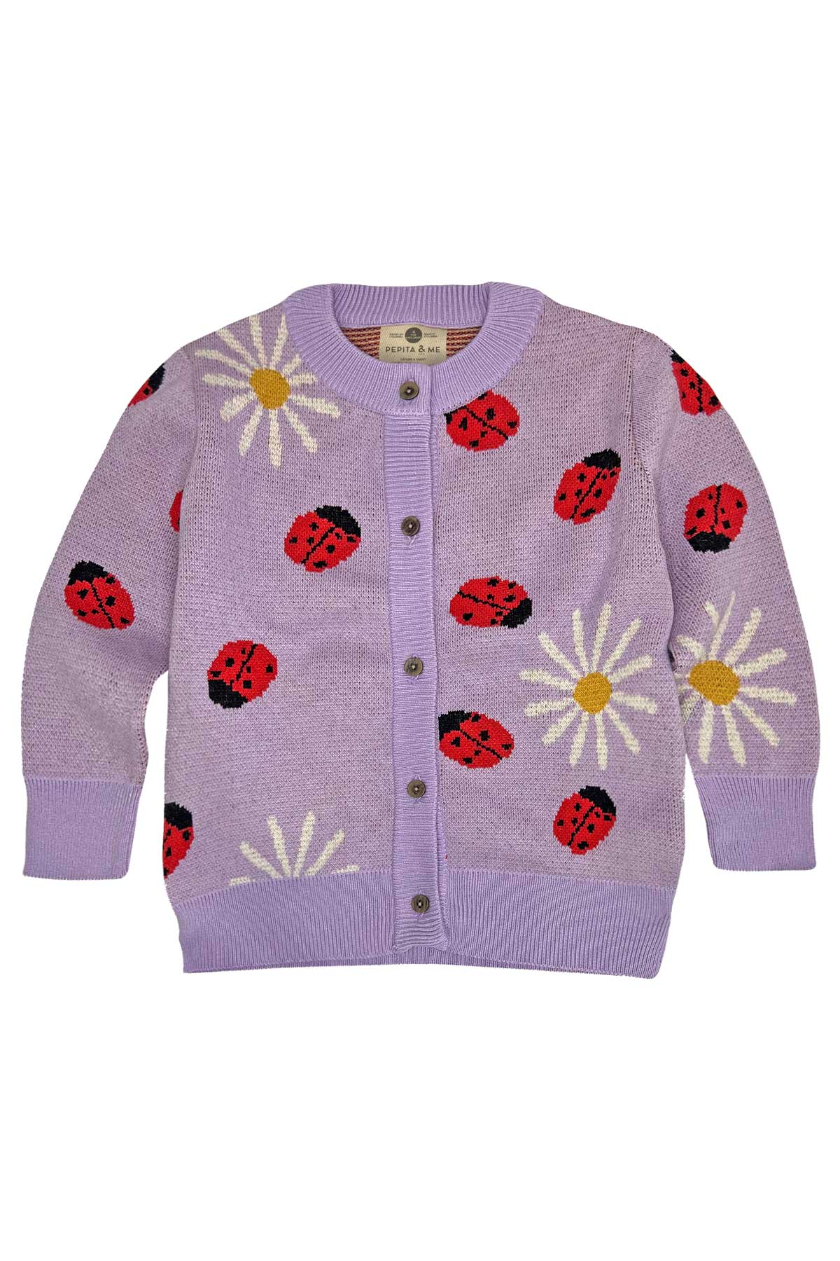 Cardigan Daisy Bug Morado