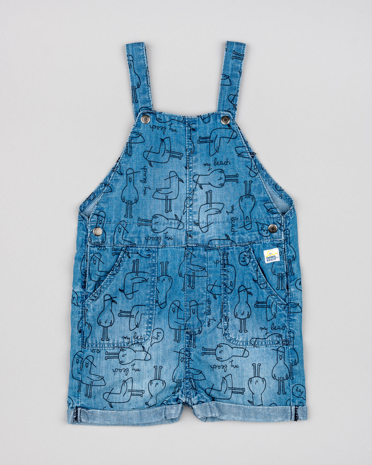 Overall Denim Al Agua Patos