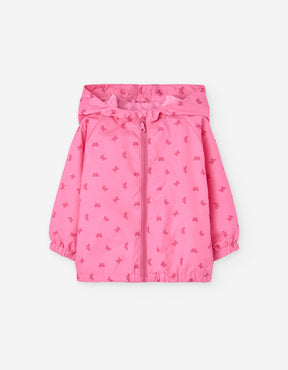 Parka Nylon Rosa Gerberas - Minibhu