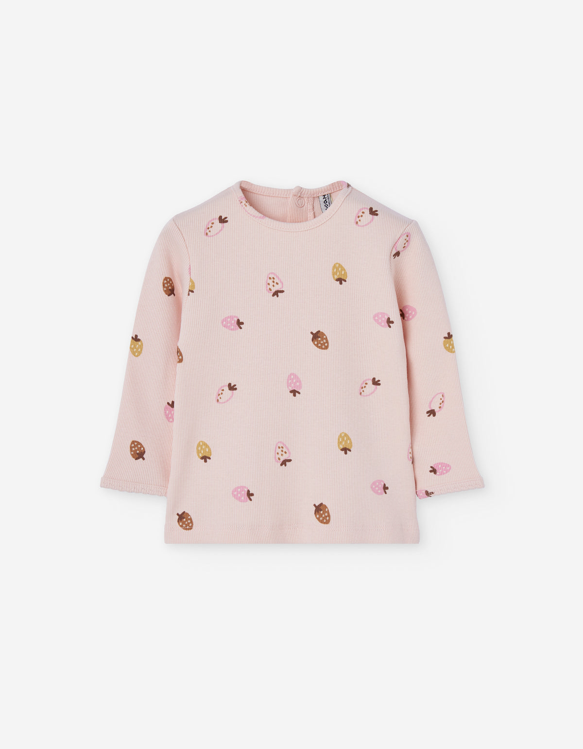 Camiseta Rib Fragolina - Minibhu