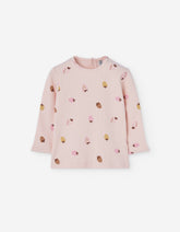 Camiseta Rib Fragolina - Minibhu