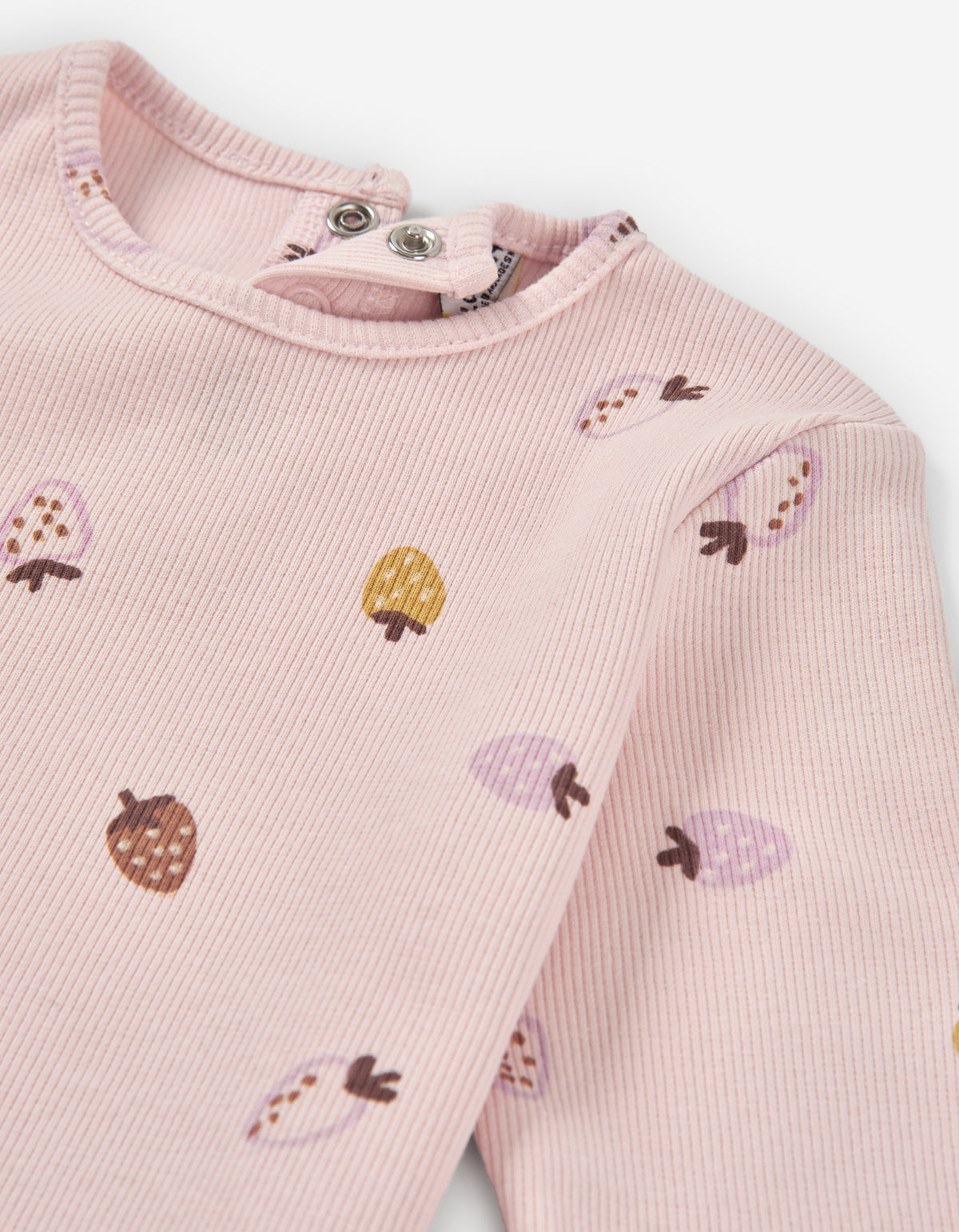 Camiseta Rib Fragolina - Minibhu