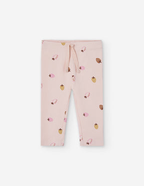 Leggings Rib Fragolina - Minibhu
