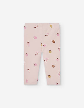 Leggings Rib Fragolina - Minibhu