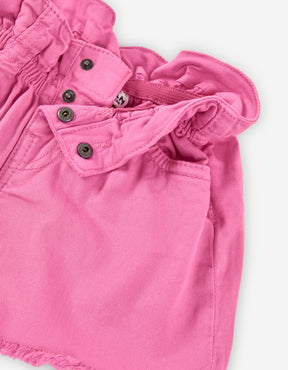 Short Pantalón Rosa Gerberas