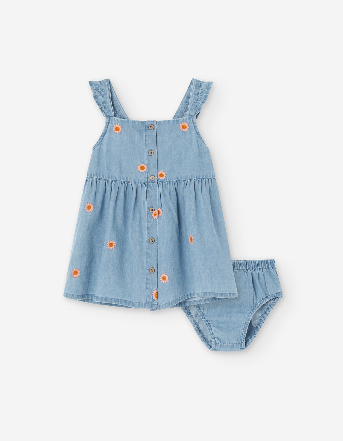 Vestido Cahmbray Gerberas
