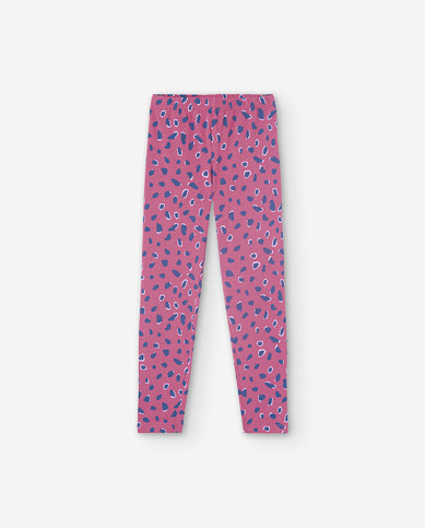 Leggings Dark Pink Leo