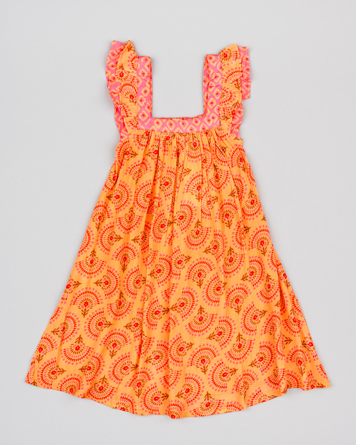 Vestido Bambula Light Orange Vacaciones