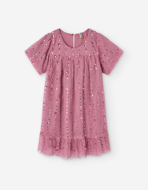 Vestido Tul Rositas - Minibhu