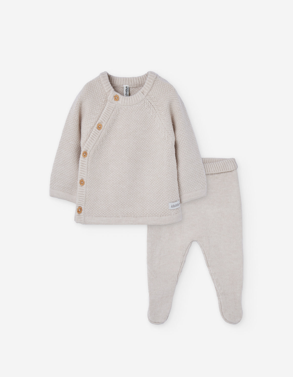 Set Tejido Beige Little Friends