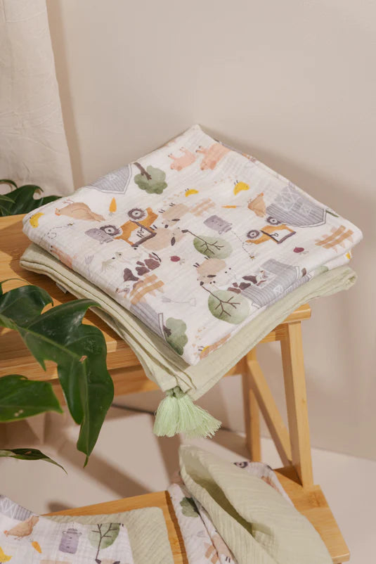 Manta Muselina Granja