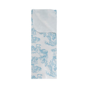 Manta Sencilla Pequeña Toile de Jouy Azul