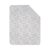 Manta Sencilla Pequeña Toile de Jouy Beige