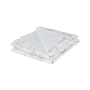 Manta Sencilla Pequeña Toile de Jouy Beige