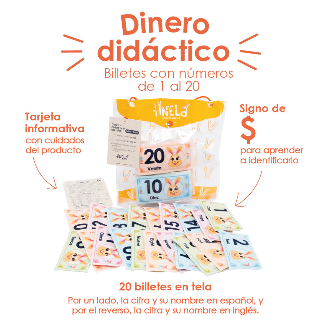 Dinero Didáctico Del #1 al #20
