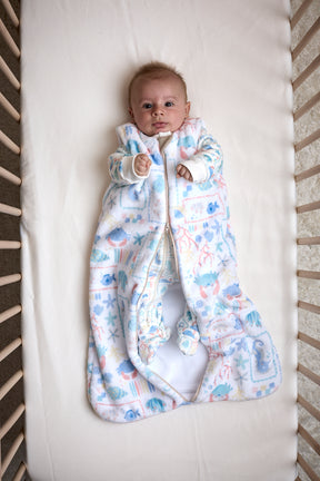 Saco de Dormir Sleeping Tipo Cobija Cerrado Patch Marino - Minibhu