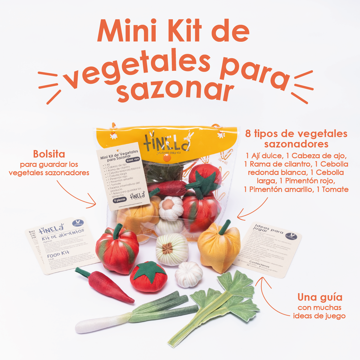 Mini Kit De Vegetales Para Sazonar