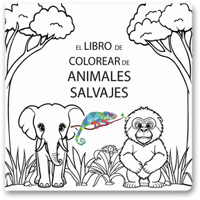 Libro Para Colorear Animales Salvajes