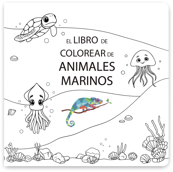 Libro Para Colorear Animales Marinos