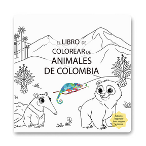 Libro Para Colorear Animales De Colombia - Minibhu