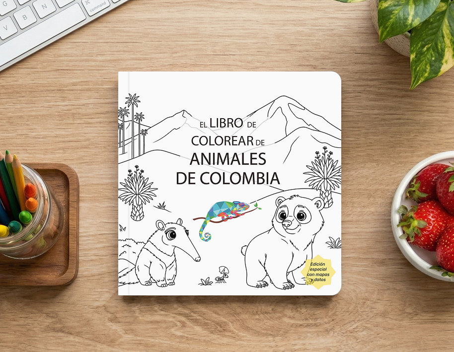 Libro Para Colorear Animales De Colombia - Minibhu