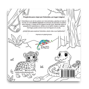 Libro Para Colorear Animales De Colombia - Minibhu