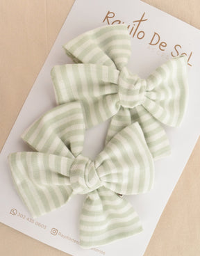 Par Pinza Moño Classic Lino