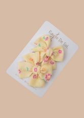 Par Pinza Moño Classic Amarillo