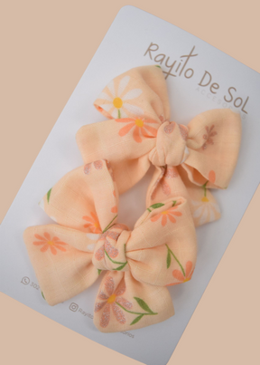 Par Pinza Moño Classic Lino