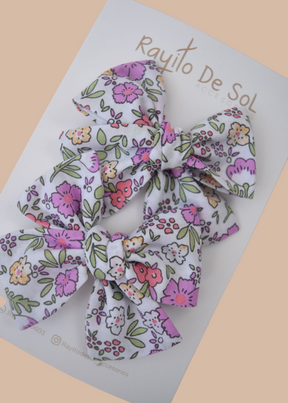 Par Pinza Moño Classic Estampado