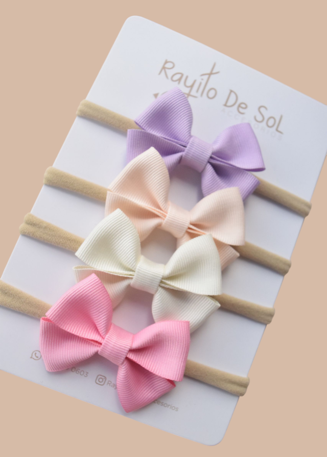 Set X4 Cintillos Moño Frida