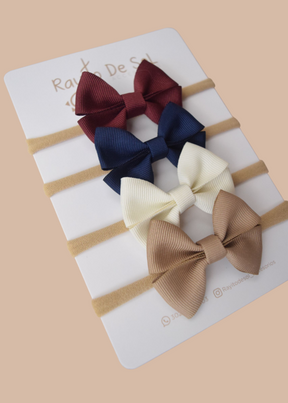 Set X4 Cintillos Moño Frida Navidad