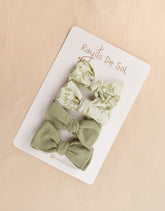 Set X4 Pinza Moño Charlotte
