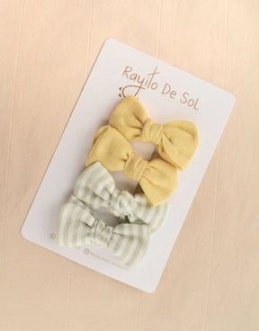 Set X4 Pinza Moño Charlotte