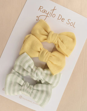Set X4 Pinza Moño Charlotte