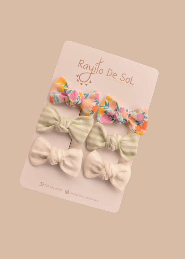 Set X3 Pares De Pinzas Milu Mini