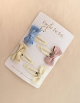 Set X4 Pinzas Moño Renata
