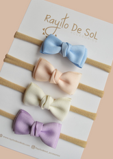 Set X4 Cintillo Moño Meli