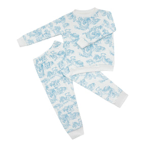 Pijama 2 Piezas Toile De Jouy Azul Unisex