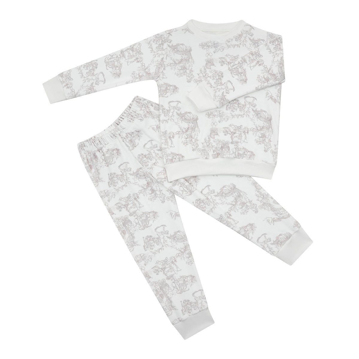 Pijama 2 Piezas Toile De Jouy Beige Unisex