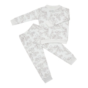 Pijama 2 Piezas Toile De Jouy Beige Unisex