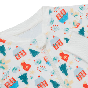 Pijama Enteriza Navidad Casitas