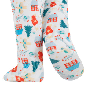 Pijama Enteriza Navidad Casitas