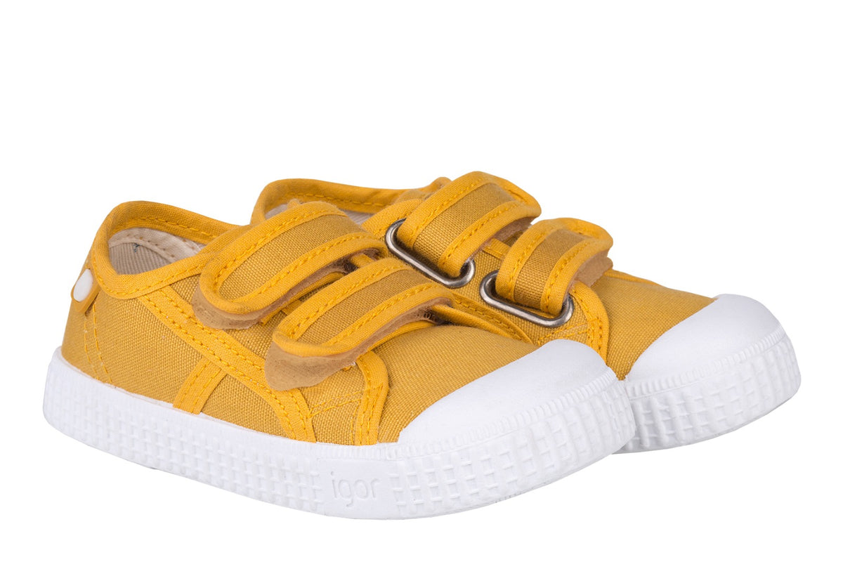 Zapatos Berri Velcro Mostaza