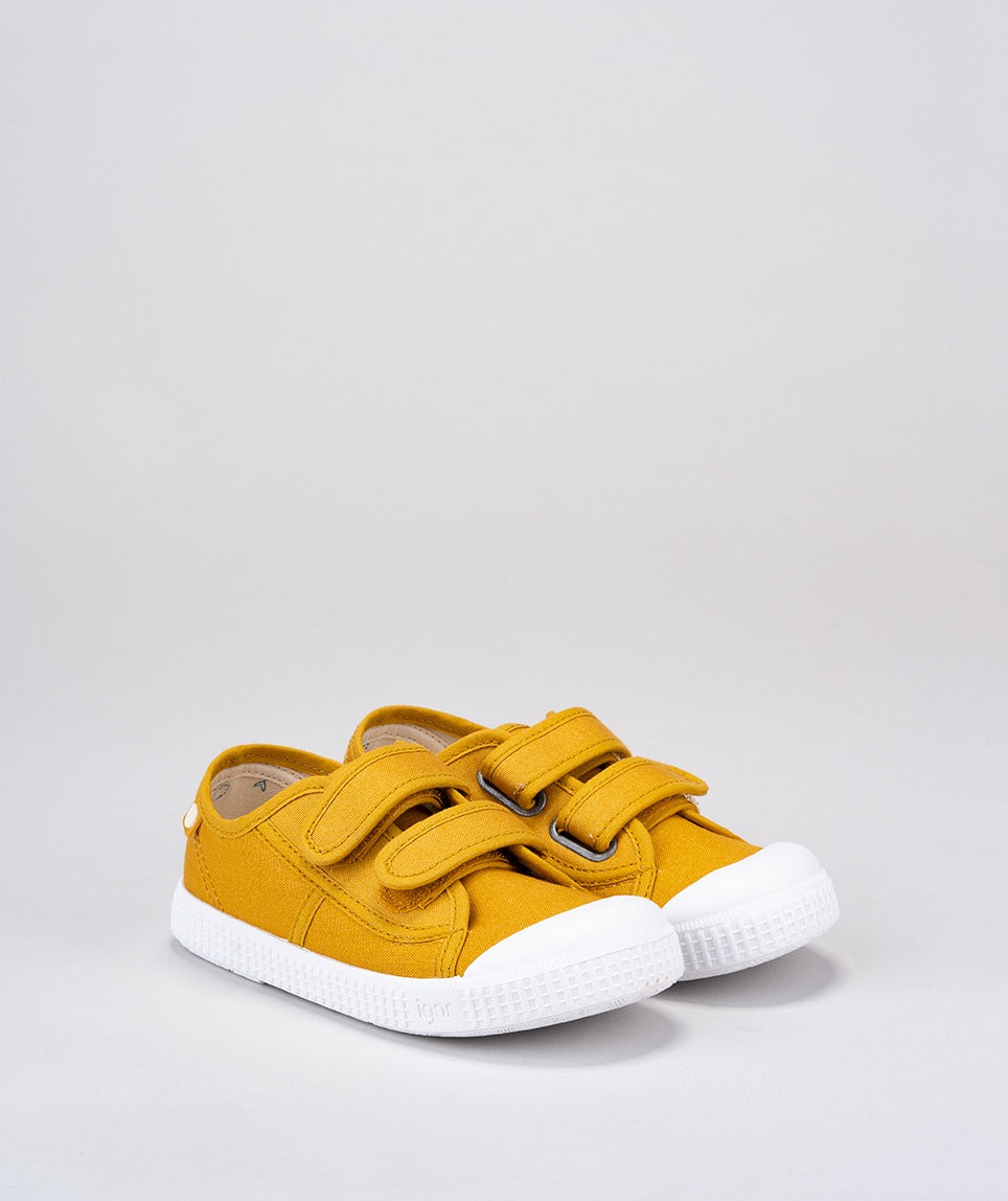 Zapatos Berri Velcro Mostaza