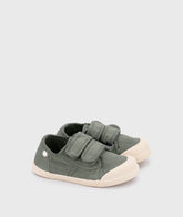 Tenis Lona Cierre Velcro Unisex Kaki