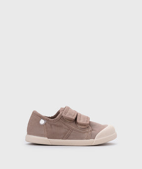 Tenis Lona Cierre Velcro Unisex Cacao