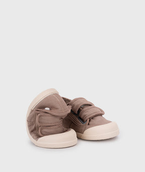 Tenis Lona Cierre Velcro Unisex Cacao