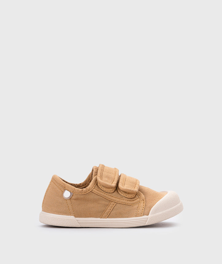 Tenis Lona Cierre Velcro Unisex Cereal