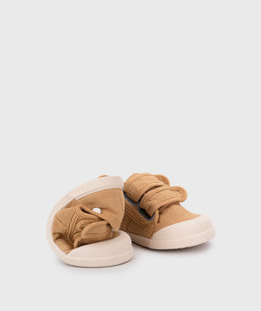 Tenis Lona Cierre Velcro Unisex Cereal